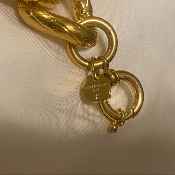 ITALIAN GOLD PLATED BRACELET - Picture 4 of 8